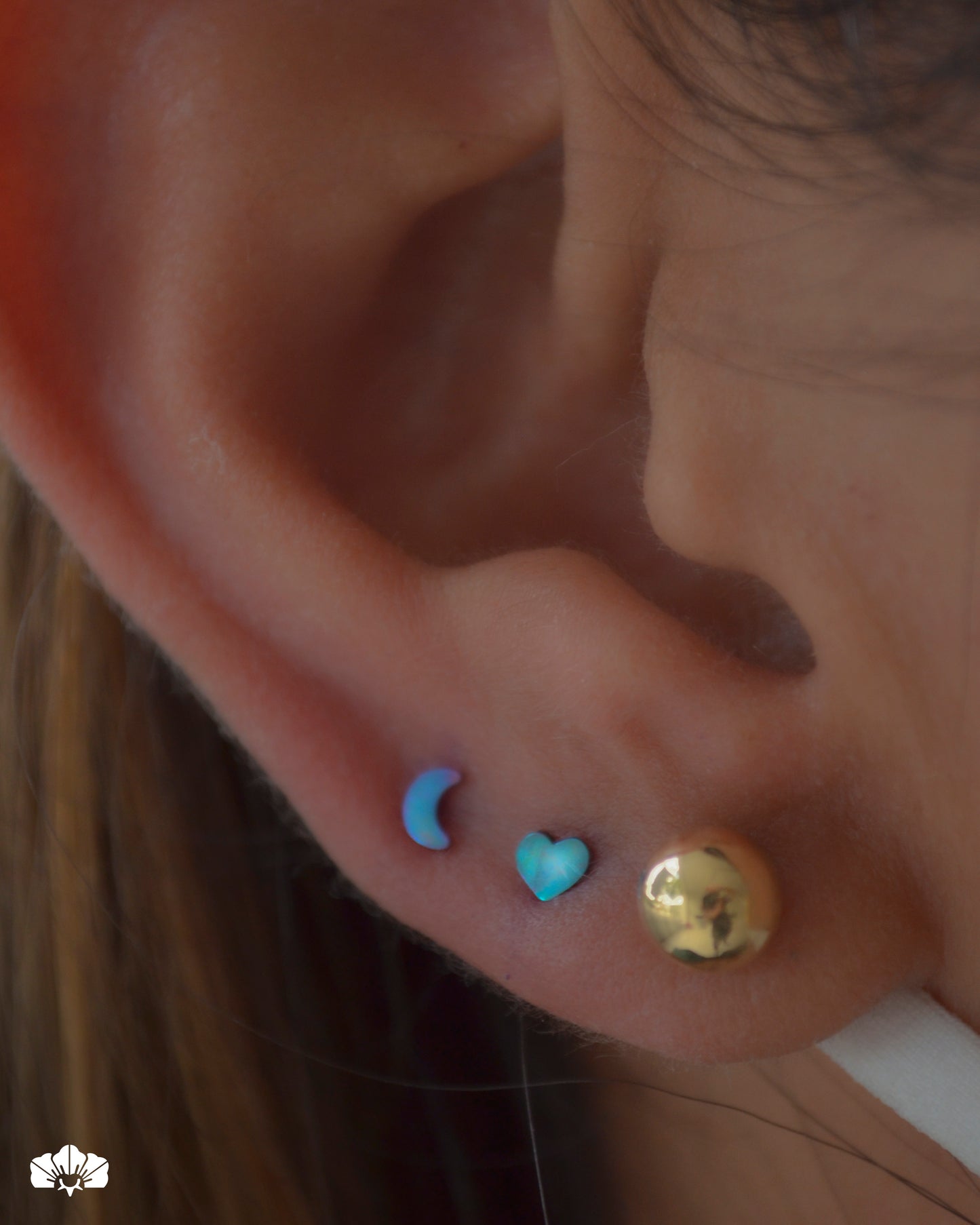 LABRET TITANIO LUNA CLÁSICA MINI