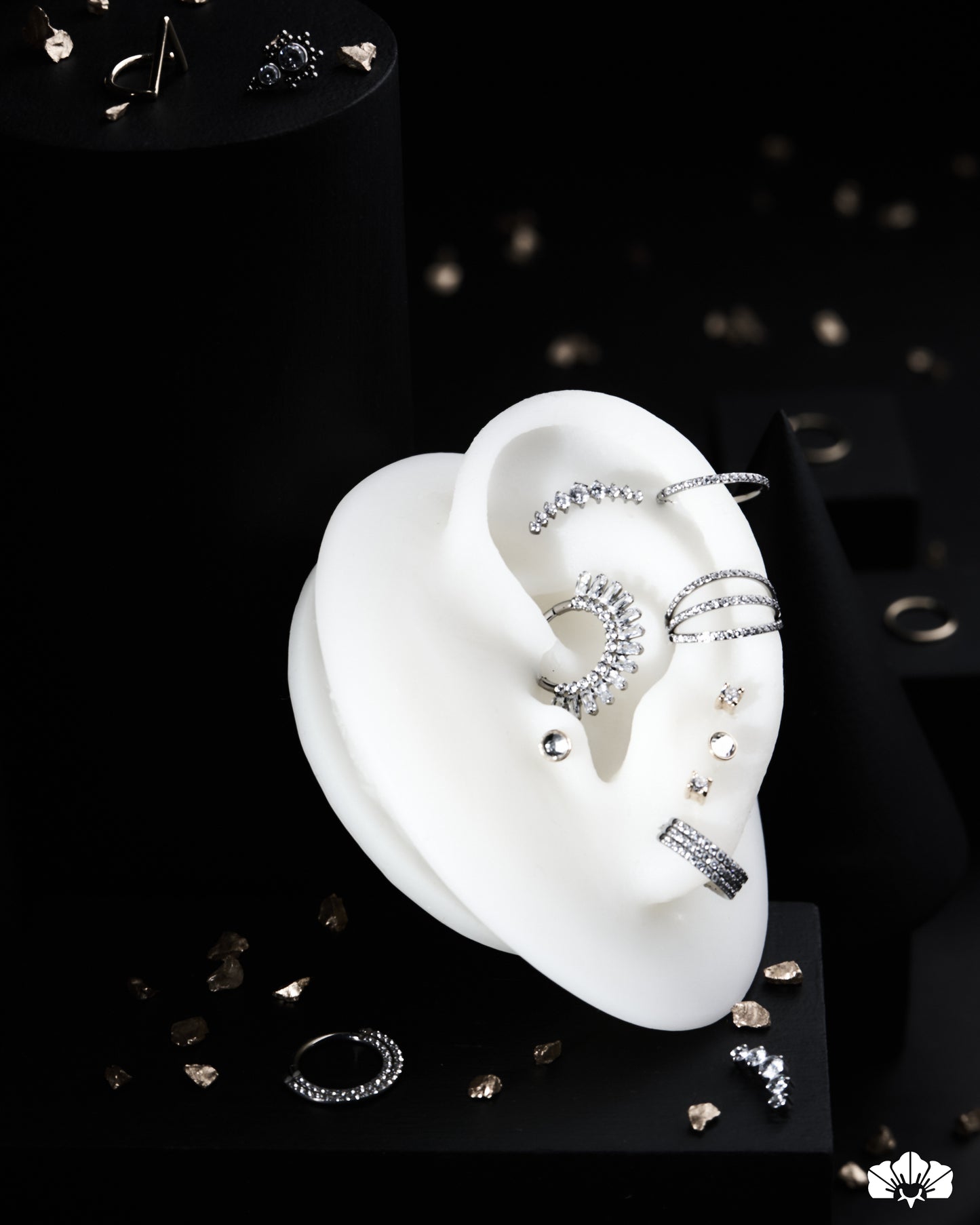 CLICKER TITANIO TRIPLE ARO SWAROVSKI
