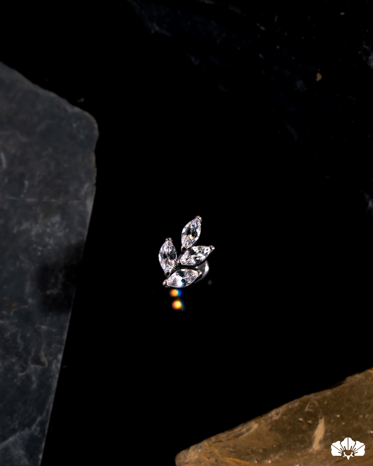 CLUSTER TITANIO TRIGO 4 SWA BLANCOS CORTE MARQUISE