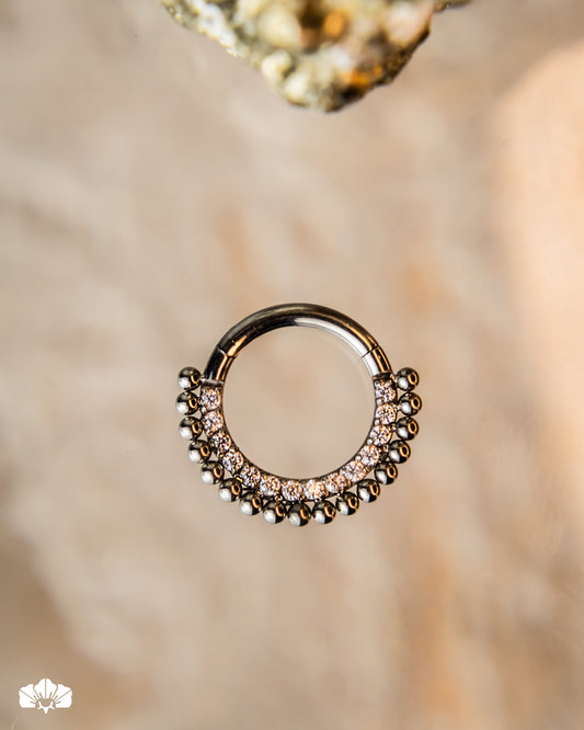 CLICKER TITANIO 10MM MINI SWAROVSKI