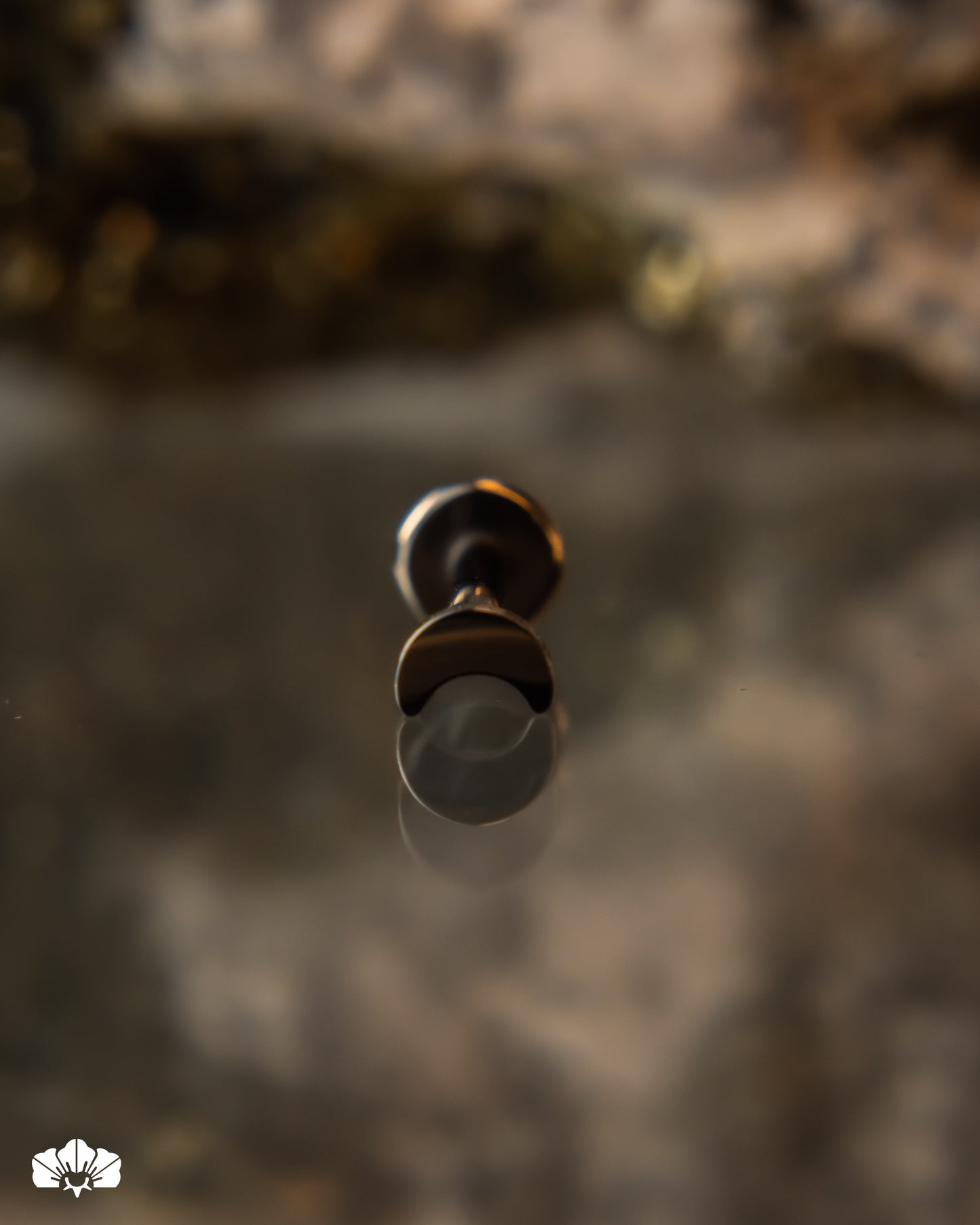 LABRET TITANIO LUNA CLÁSICA MINI