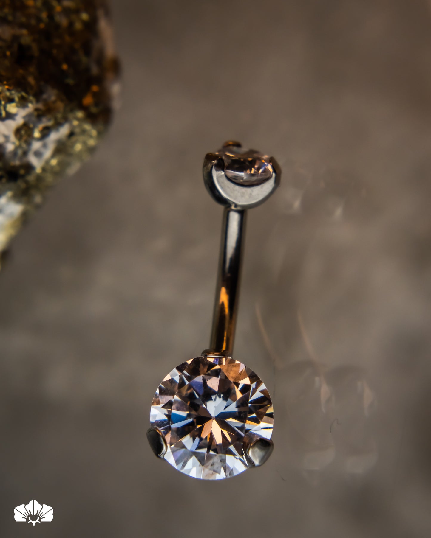JOYA OMBLIGO TITANIO CON SWAROVSKI