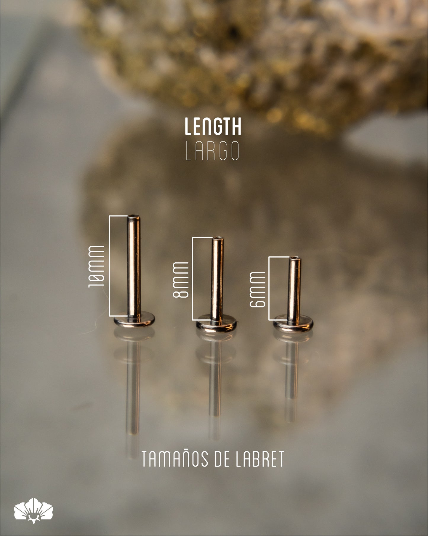 LABRET TITANIO RAYO MINI