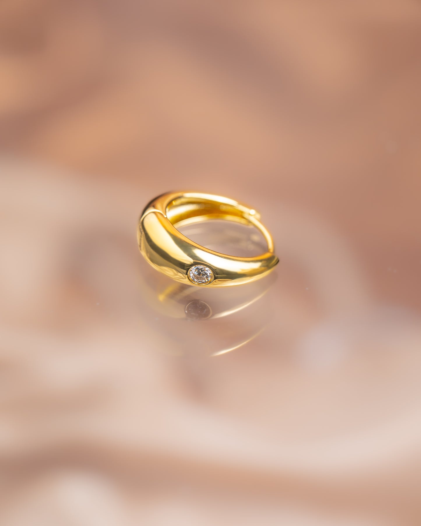 CANDONGAS PLATA LEY 925 GOLD18K MOISSANITA