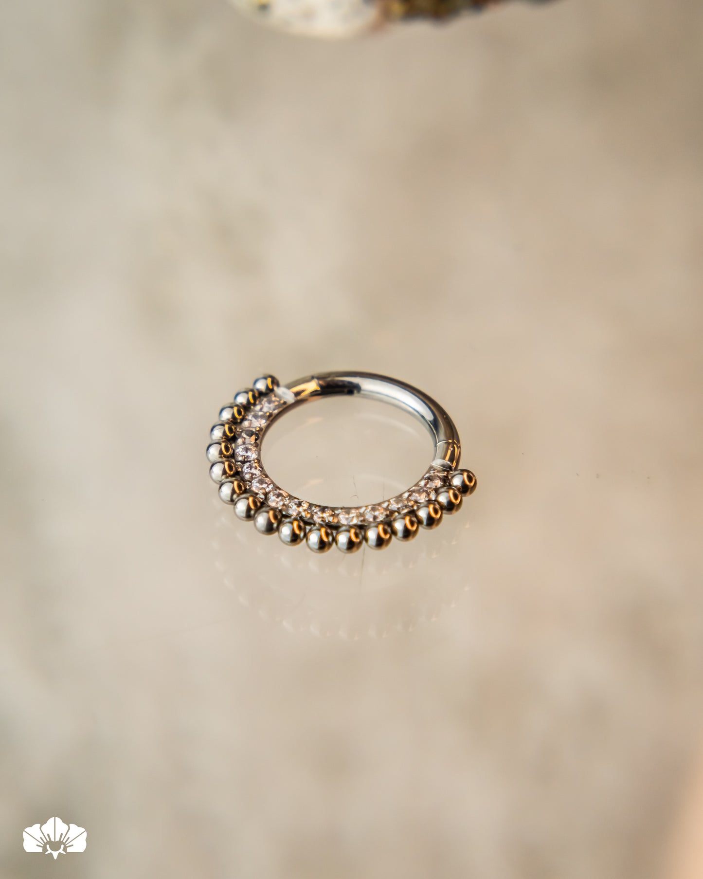 CLICKER TITANIO 10MM MINI SWAROVSKI