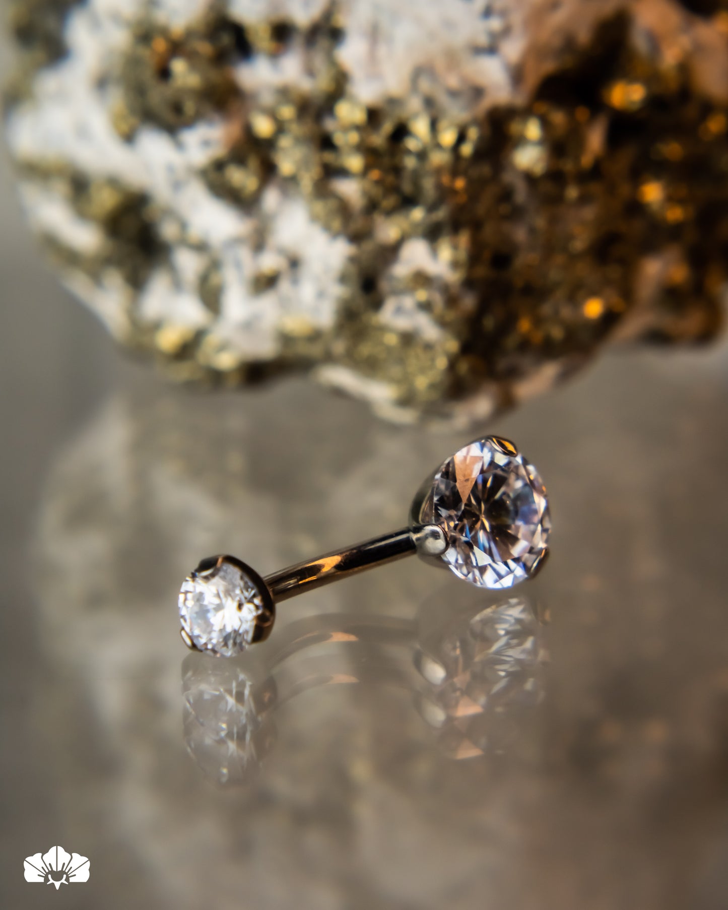JOYA OMBLIGO TITANIO CON SWAROVSKI